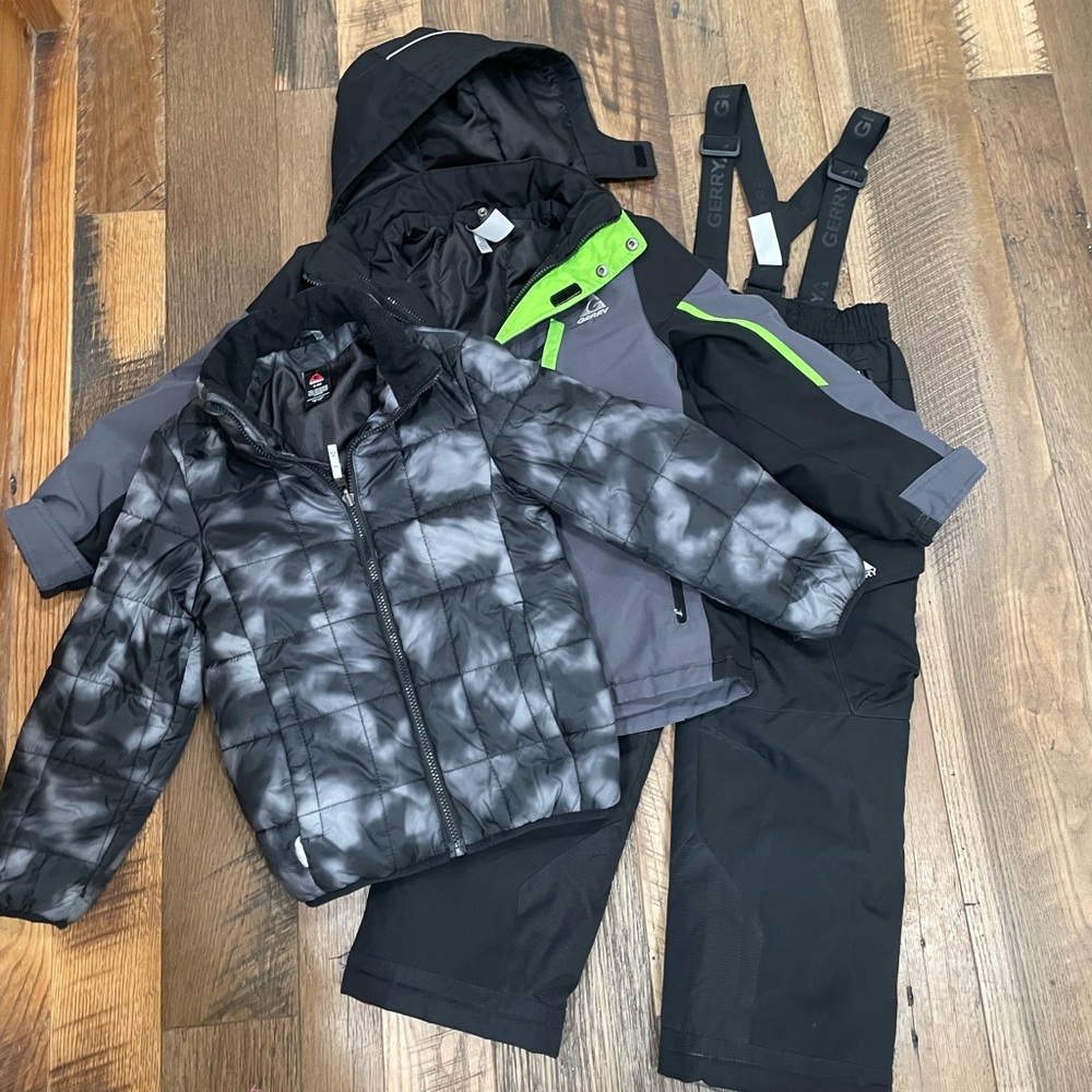 Gerry 3Pc winter snow SET coat jacket bibs boy 7-8